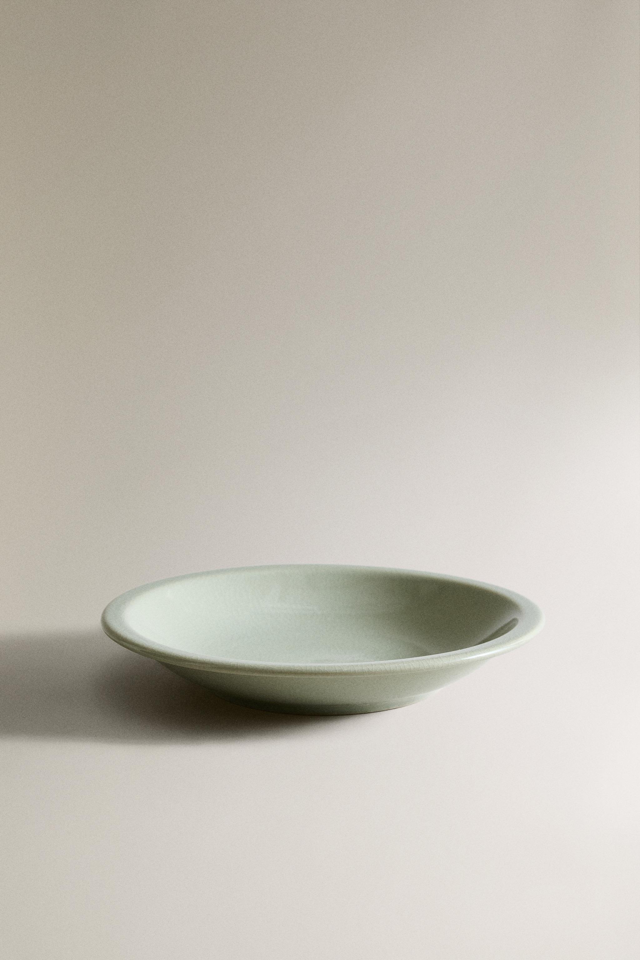 ENAMELLED STONEWARE SOUP PLATE